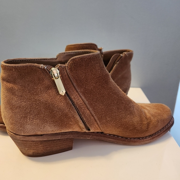 Ankle suede cowboy boots size 8.5 - Picture 2 of 4